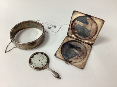 Lot 36 - A Hallmarked Silver Compact, Crisford & Norris...