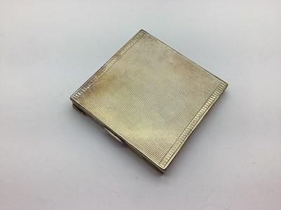 Lot 123 - An Art Deco Hallmarked Silver Powder Compact,...
