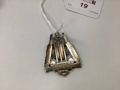 Lot 19 - Cricket Interest; A Hallmarked Silver and...