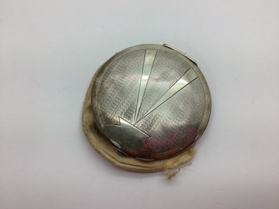 Lot 125 - A Hallmarked Silver Powder Compact, Birmingham...