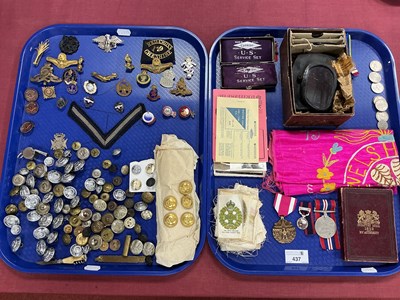Lot 437 - WWII British Medals 1939 - 45 Star, Burma Star...