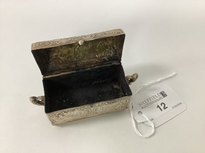 Lot 12 - A Novelty Miniature Treasure Chest, with...