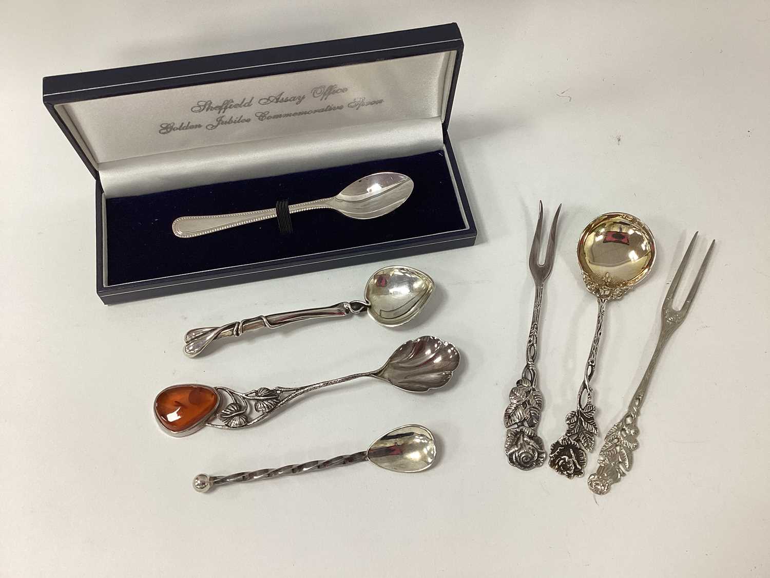Lot 40 - A Hallmarked Silver Commemorative Teaspoon,...