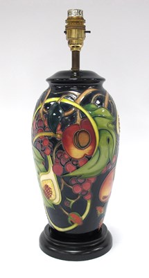 Lot 1038 - A Moorcroft Pottery Table Lamp, of ovoid form,...