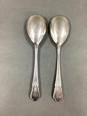 Lot 28 - A Pair of Hallmarked Silver Salad Servers,...