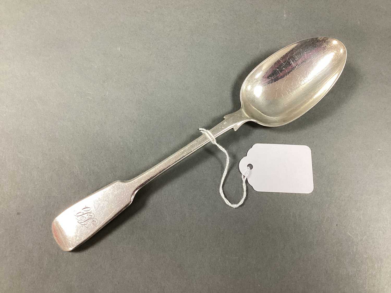 Lot 33 - A Hallmarked Silver Fiddle Pattern Serving...
