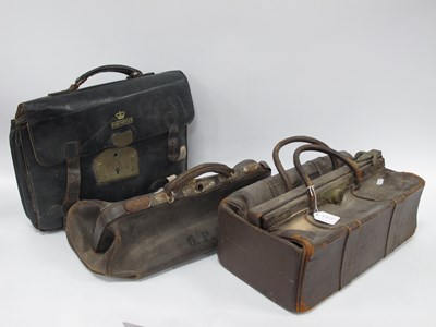 Lot 1419 - Three vintage Royal Mail briefcases and GPO...