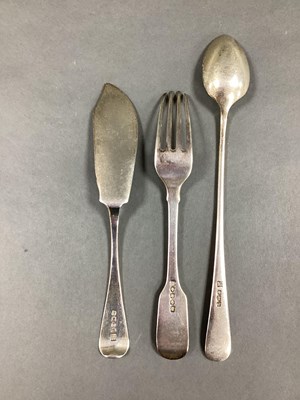 Lot 25 - A Victorian Hallmarked Silver Fiddle Pattern...