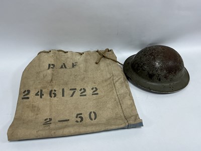 Lot 314 - WWIi British Brodie Helmet Marked in Paint STD...
