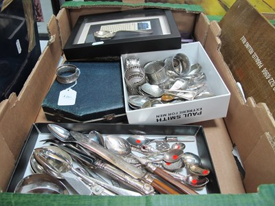 Lot 1019 - Silverware and cutlery, including a sterling...