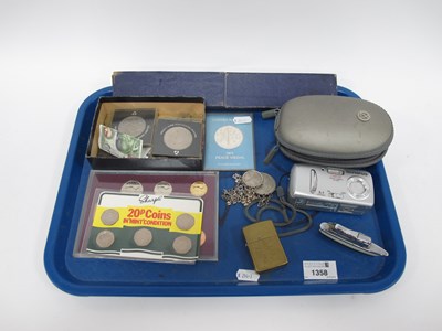 Lot 1358 - Collectables, including Olympus D435 digital...