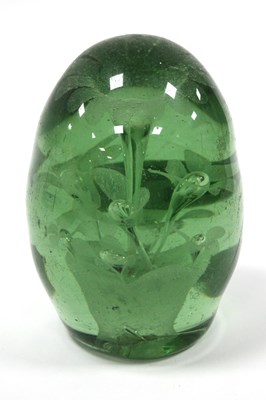 Lot 1231 - A large XIX Century Green glass dump...