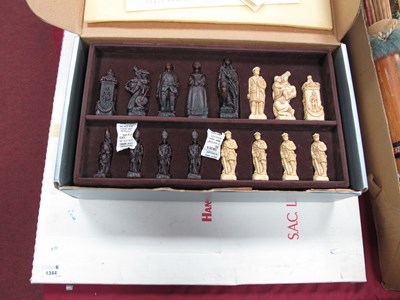 Lot 1344 - A hand crafted Battle of Culloden themed Chess...