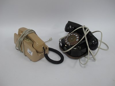 Lot 1385 - A Vintage FTR Anvil Telephpne, black metal...