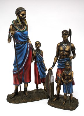 Lot 1299 - Two Leonardo Collection Masia Group Figurines...
