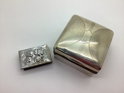 Lot 113 - A Hallmarked Silver Cigarette Box, Birmingham...