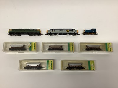 Lot 746 - Three British N gauge diesel locomotives: a...