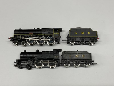 Lot 737 - Two N gauge LMS locomotives with tenders: a...