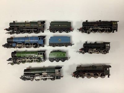 Lot 317 - Seven 00 gauge locomotives: a Hornby "Castle";...