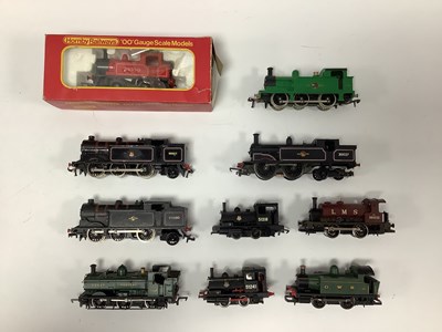 Lot 456 - Ten 00 gauge tank engines: two Hornby-Dublo N2...