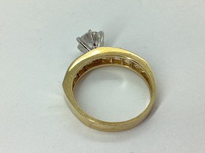 Lot 46 - QVC; A CZ Set Dress Ring, high claw set,...