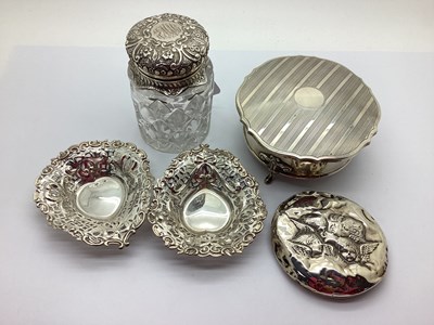 Lot 119 - A Hallmarked Silver Trinket Box, Birmingham...