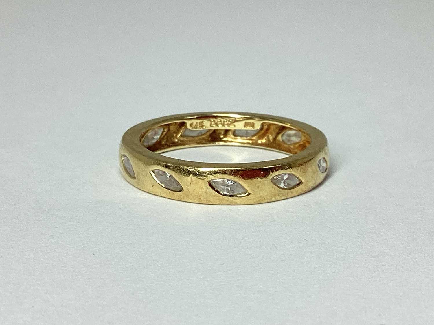 Lot 45 - QVC; A CZ Set Full Eternity Style Ring, with...