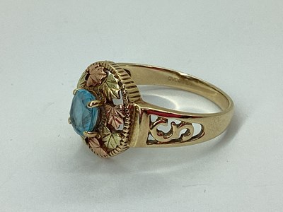 Lot 58 - QVC; A Decorative Oval Two-Colour Ring, the...