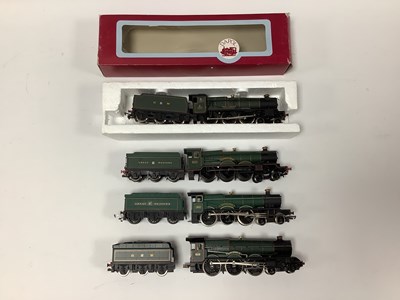 Lot 301 - Four 00 gauge Great Western 4-6-0 locomotives:...