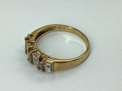 Lot 85 - QVC; A 9ct Gold Dress Ring, alternate stone...