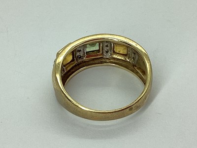 Lot 51 - QVC; A 9ct Gold Geometric Style Dress Ring,...