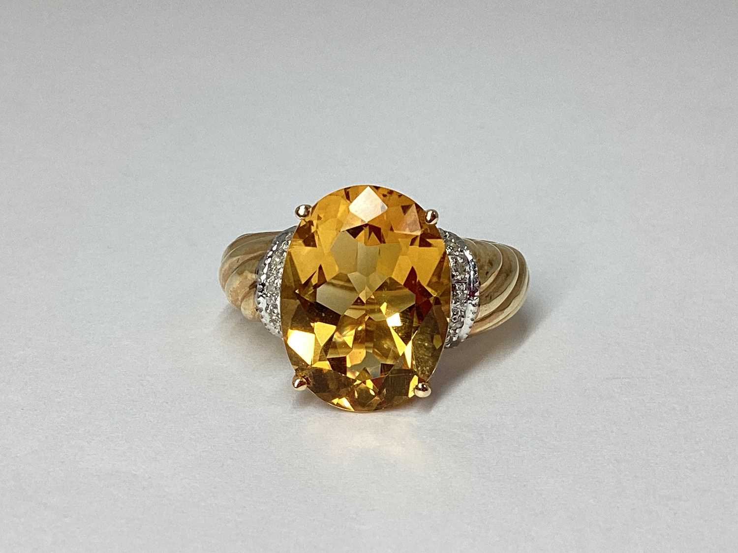 Lot 59 - QVC; A Large Ornate Single Stone Dress Ring,...