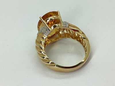 Lot 59 - QVC; A Large Ornate Single Stone Dress Ring,...