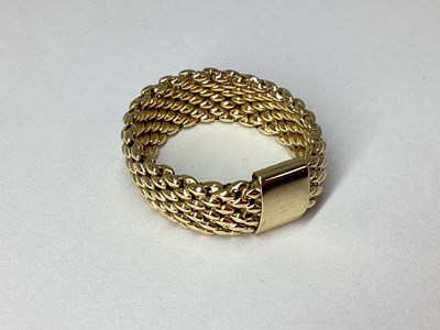 Lot 77 - QVC; A Modern Woven Mesh Band, of uniform...
