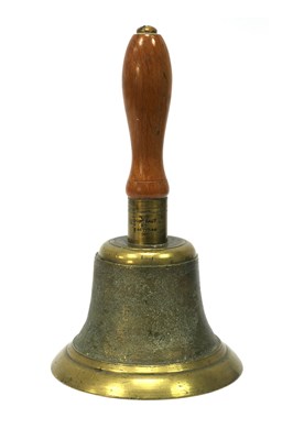 Lot 458 - WWII RAF Air Ministry 1940 Brass Handbell with...