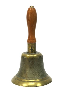 Lot 547 - WWII RAF Air Ministry 1940 Brass Handbell with...