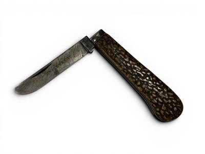 Lot 381 - J.Rodgers & Sons Folding Pocket Knife, jigged...