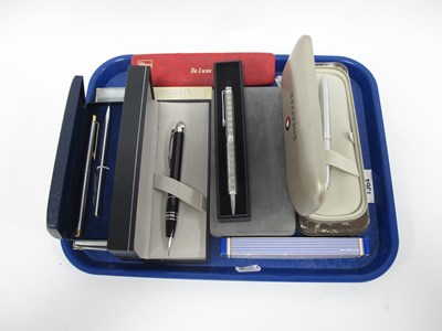 Lot 1364 - A collection of boxed pens mostly ballpoint...