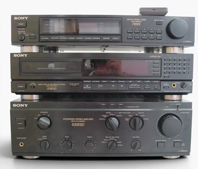 Lot 600 - Set of Sony Audio / Hi-Fi Separates, to...