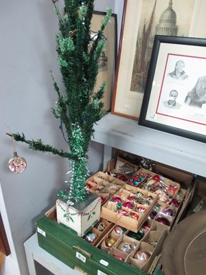 Lot 1135 - Vintage Christmas decorations, including...