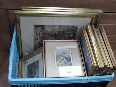Lot 1432 - Collection of framed antique and vintage...