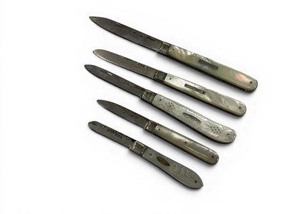Lot 364 - A Single Blade Silver Pen Knife, hallmarked...