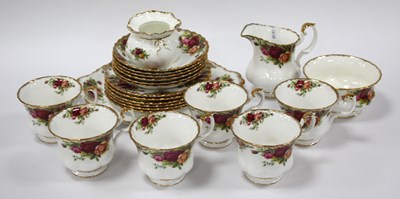 Lot 1219 - Royal Albert Old Country Roses tea set...
