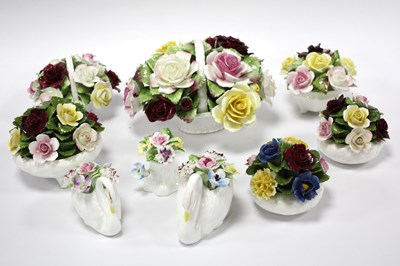 Lot 1203 - A collection of ceramic posies to include...