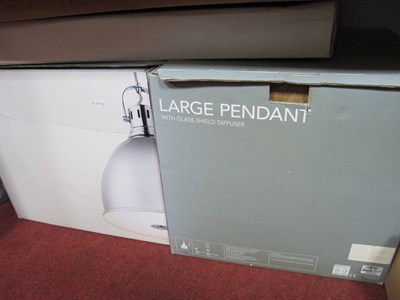 Lot 1042 - Two boxed M&S large light fittings (Style...