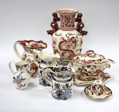 Lot 1221 - Masons ceramics to include large 'The Masons...