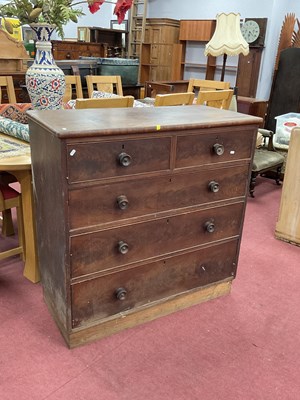 Lot 1522 - XIX Century Mahogany Chest of Two Short and...