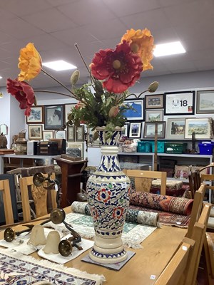 Lot 1534 - Large Middle Eastern Pottery Floor Vase,...