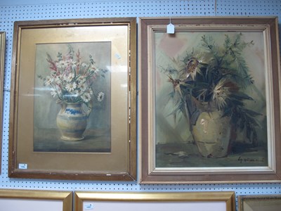 Lot 1436 - Gianni? Still Life of Flowers in Vase, oil on...
