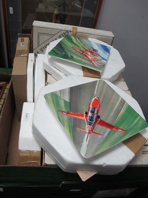 Lot 1021 - Military aviation collectors plates, all boxed...